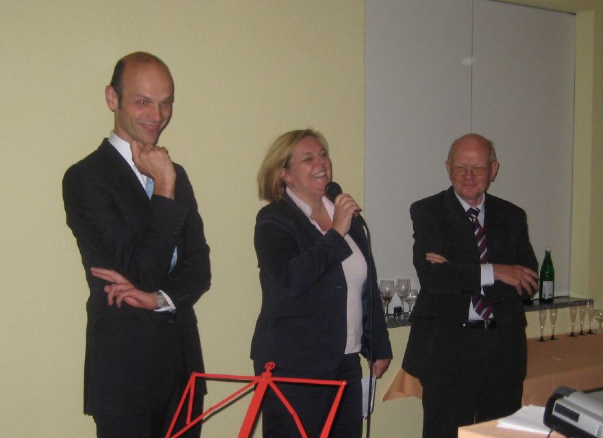 Dr. Claudia Becker mit den Bürgermeistern