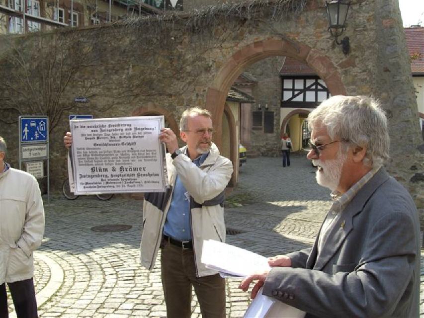 Joachim Heuer (Hessische Landeszentrale für politische Bildung) und Fritz Kilthau