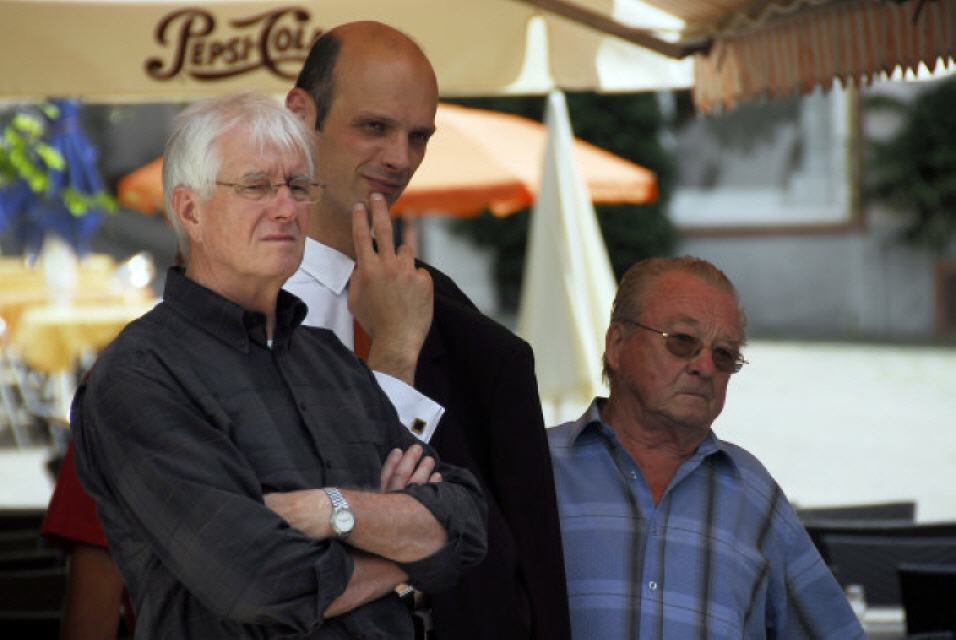 rechts: Hans Gärtner jun., der Sohn von Hans Gärtner